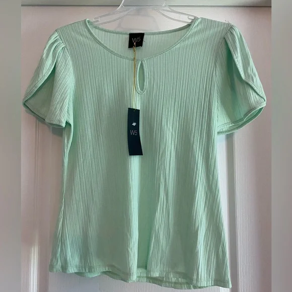 New W5 Mint Green Blouse - Picture 1 of 3